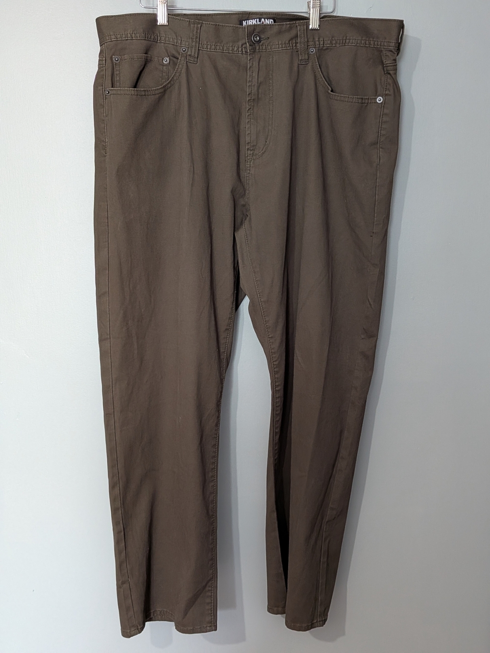 Kirkland Signature Men's 5 Pocket Bedford Cord Pants Olive
